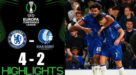 Chelsea vs KAA Gent 4-2 Extended Highlights | Europa League 2024