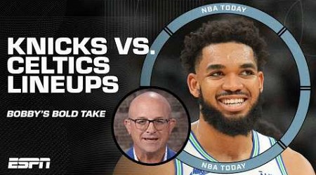 KAT makes the Knicks starting lineup better than the Celtics! 