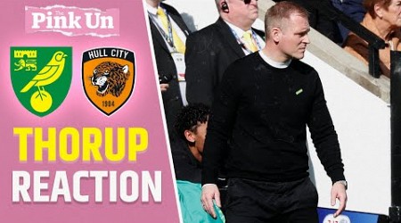 Johannes Hoff Thorup Reaction | Norwich City 4-0 Hull City | The Pink Un