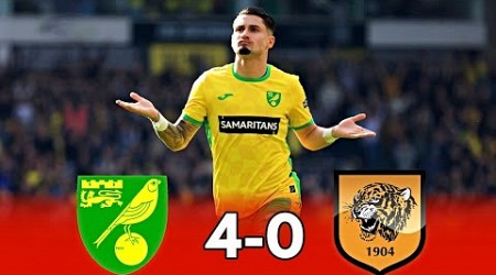 Norwich vs Hull 4-0 Goals &amp; Highlights 2024 HD 1080i