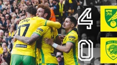 NORWICH CITY 4-0 HULL CITY/ ALL GOALS AND HIGHLIGHTS