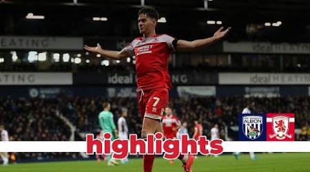 Match Highlights | West Brom 0 Boro 1 | Matchday 8