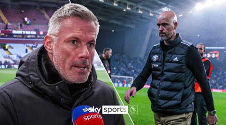 &quot;He&#39;s far too emotional&quot; | Carragher says there’s been NO improvement at Man United under ten Hag ❌