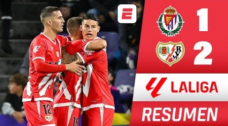 RAYO VALLECANO de JAMES RODRÍGUEZ GANÓ 2-1 vs VALLADOLID y vuelve a la victoria | RESUMEN | La Liga