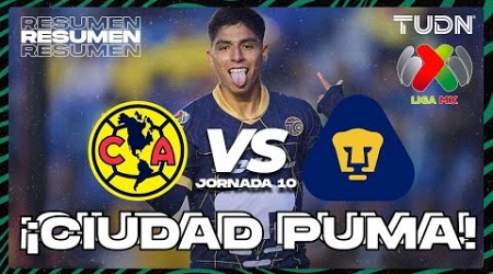 HIGHLIGHTS | América vs Pumas | Liga Mx -AP2024 - J10 | TUDN