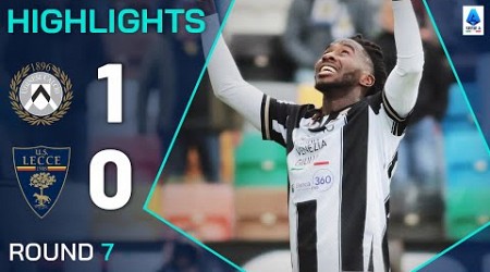 UDINESE-LECCE 1-0 | HIGHLIGHTS | Brilliant free-kick secures points for Udinese | Serie A 2024/25