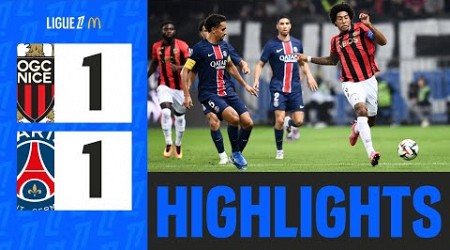 OGC NICE - PARIS SAINT-GERMAIN (1-1) - 7ème journée - Ligue 1 McDonald&#39;s 24/25