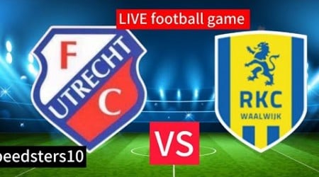 FC Utrecht vs RKC Waalwijk Nederland Eredivisie LIVE voetbalwedstrijdupdate