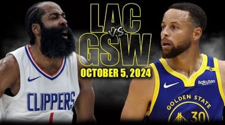 Golden State Warriors vs Los Angeles Clippers Full Game Highlights - October 5, 2024 |NBA Pre-Season