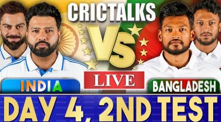 Live: IND Vs BAN, Day 4 - 2nd Test | Live Scores &amp; Commentary | India vs Bangladesh | Bangladesh bat