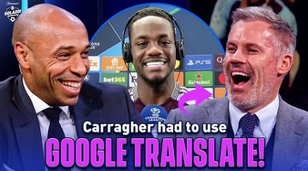 Kate Scott &amp; Henry flawlessly translate Jhon Durán&#39;s Spanish after Villa winner | UCL Today | CBS