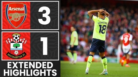 EXTENDED HIGHLIGHTS: Arsenal 3-1 Southampton | Premier League