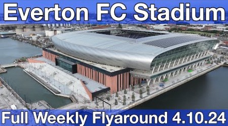 NEW Everton FC Stadium at Bramley Moore Dock. A Full FlyAround!