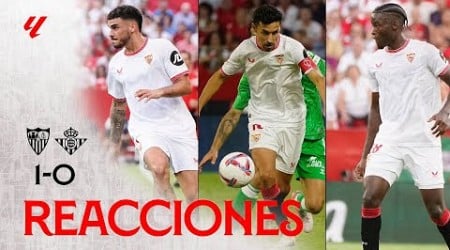 Máxima alegría tras ganar el derbi sevillano | Sevilla FC vs Real Betis