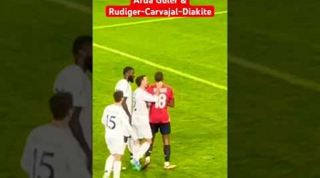 Arda Güler, Lille-Real Madrid maçındaki kavgayı ayırdı #ardagüler #rudiger #realmadrid