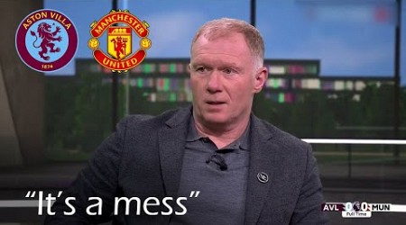 Aston Villa vs Man United 0-0 Post Match Analysis with Paul Scholes &amp; Sherwood