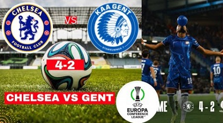 Chelsea vs Gent 4-2 Live Stream UEFA Conference League Football Match Score 2024 Highlights KAA FC