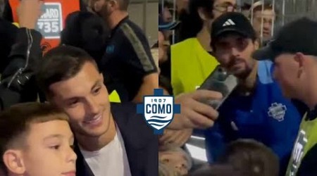 Napoli-Como, Strefezza e Cutrone in mezzo ai NAPOLETANI dopo la partita!