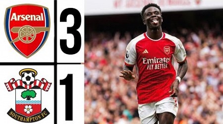 Arsenal vs Southampton (3-1) saka , martinelli , havertz Goal | Highlights | premier league 2025