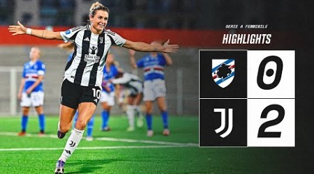 HIGHLIGHTS SERIE A | Sampdoria 0-2 Juventus Women | Girelli&#39;s Headed BRACE