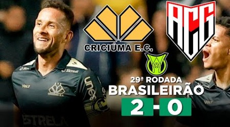 CRICIÚMA BATE O DRAGÃO COM GOLS DE RODRIGO E FELLIPE MATEUS! CRICIÚMA 2 x 0 ATLÉTICO-GO Narração