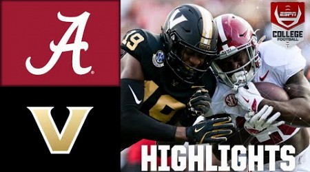 Alabama Crimson Tide vs. Vanderbilt Commodores | Full Game Highlights | ESPN College Football