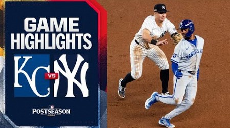 Royals vs. Yankees ALDS Game 2 Highlights (10/7/24) | MLB Highlights