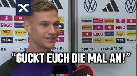 Kimmich freut sich über seinen Grünen Daumen beim DFB! 