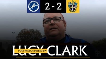 POST MATCH Lucy Clark Millwall Lionesses 2 Sutton United Women 2 06/10/24 LSERWFL