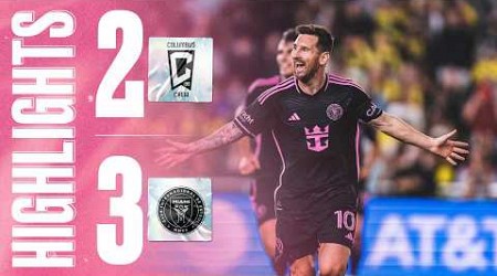 MESSI INCREDIBLE FREE KICK | HIGHLIGHTS Columbus Crew 2-3 Inter Miami | SUPPORTERS&#39; SHIELD CHAMPIONS