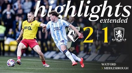 Watford 2-1 Middlesbrough | Extended Highlights 