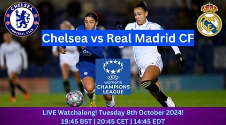 Live UEFA Women&#39;s Champions League watch-along | Chelsea v Real Madrid | 2024/25 Season