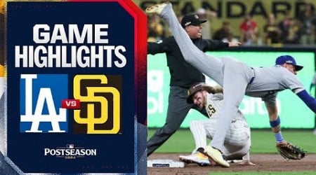 Dodgers vs. Padres NLDS Game 3 Highlights (10/8/24) | MLB Highlights