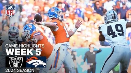 Las Vegas Raiders vs. Denver Broncos | 2024 Week 5 Game Highlights