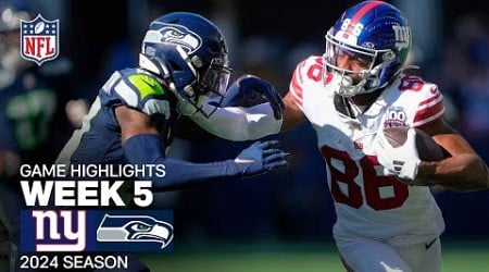 New York Giants vs. Seattle Seahawks Game Highlights | NFL 2024 Season Week 5