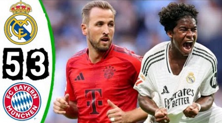 Real Madrid vs Bayern Munich 5-3 • Full time Highlights &amp; All Goals 2024 HD