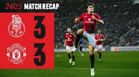 Porto VS Manchester United 3-3 UEFA EUROPA LEAGUE Highlights &amp; Goals |HD| 2024