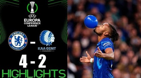 Chelsea vs KAA Gent 4-2 Extended Highlights | Europa League 2024