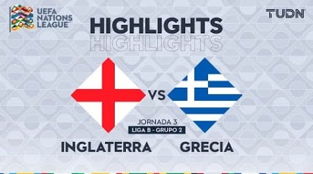 HIGHLIGHTS - Inglaterra vs Grecia | UEFA Nations League 2024 | TUDN