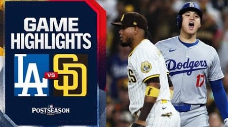 Dodgers vs. Padres NLDS Game 4 Highlights (10/9/24) | MLB Highlights