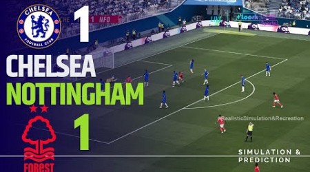 CHELSEA 1-1 NOTTINGHAM FOREST I Premier League 2024/25 , Match Highlights Simulation/Recreation