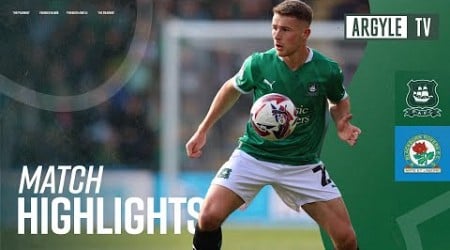 Plymouth Argyle v Blackburn Rovers Highlights