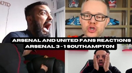 United and Arsenal FANS REACTION to Arsenal 3-1 Southampton