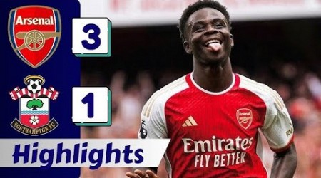 Arsenal vs Southampton 3-1 Premier League All Goals &amp; Highlights |HD| 2024