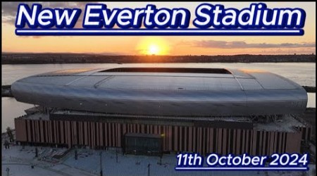 New Everton FC Stadium - 11th October 2024 - Bramley Moore Dock - Latest drone update #djidrone