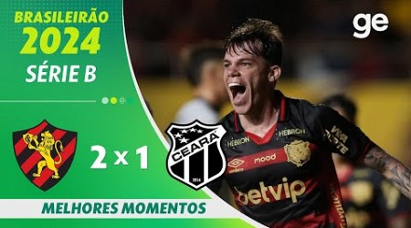 SPORT 2 X 1 CEARÁ | MELHORES MOMENTOS | BRASILEIRÃO SÉRIE B 2024 | ge.globo