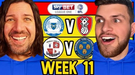 LEAGUE 1 WEEK 11 PREDICTIONS