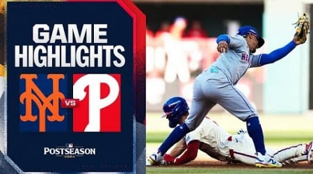 Mets vs. Phillies NLDS Game 2 Highlights (10/6/24) | MLB Highlights