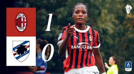 Ijeh strikes late to seal third win in a row | AC Milan 1-0 Sampdoria | Women&#39;s Serie A Highlights