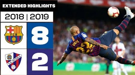 FC BARCELONA 8-2 SD HUESCA 2018/19 | RESUMEN ampliado